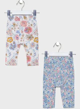 Infant 2 Pack Printed Leggings 