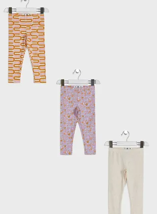 Kids 3 Pack Assorted Legging 