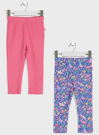 Kids 2 Pack Assorted Leggings 