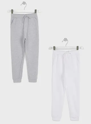 Girls Pack Of 2 Printed Jogger Set 