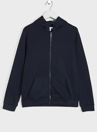 Essential Zip Hoodie With Pocket 