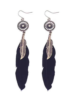 Feather Dangle Earrings 