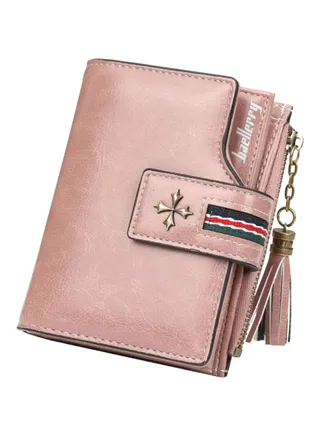 Multi-Layer Card Holder Wallet Pink 