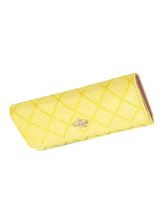 Multifunctional Leather Wallet Yellow 