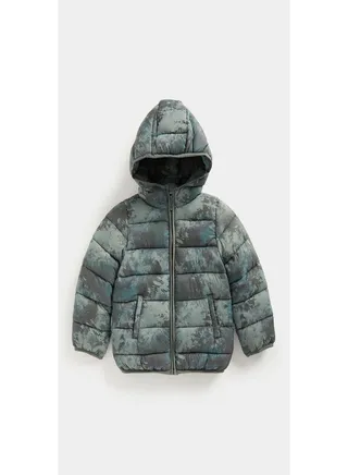 Printed Pack Away Quilted Jacket 