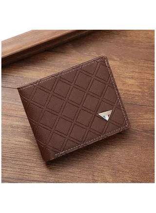 New Fashion Casual Plaid Multi Card Wallet 