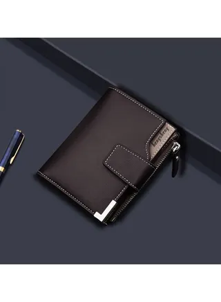 New Vertical Multi-Functional Fashion Card Bag With Zipper Buckle Wallet 