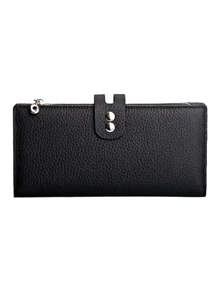 Ultra Slim Leather Wallet Black 
