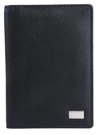 AM leather Black Unisex Passport Holder (AM076) 