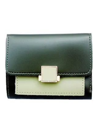 PU Leather Wallet Dark Green 