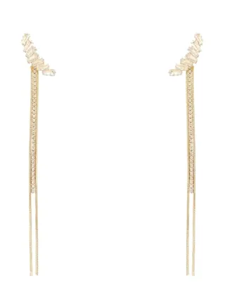 Stone Studded Dangle Earrings 
