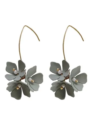 Flower Pearl Earrings 