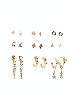 Danglers & Studs Mix & Match Earring Set 