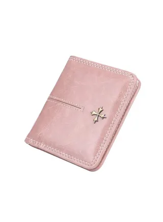 Leather Wallet Pink 
