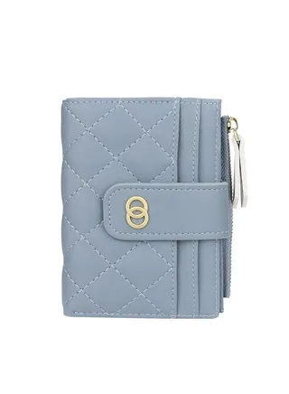 Leather Wallet Blue 