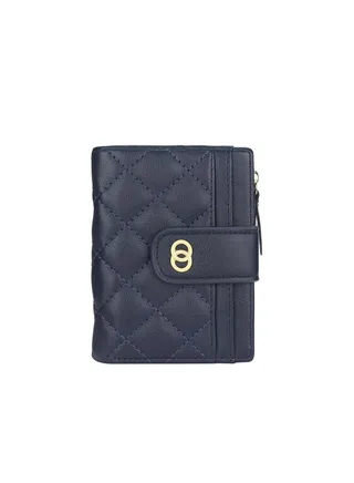 Leather Wallet Dark Blue 