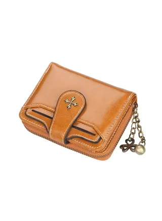 Leather Wallet Brown 