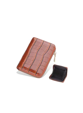 Leather Wallet Brown 
