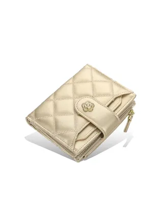 Leather Wallet Gold 