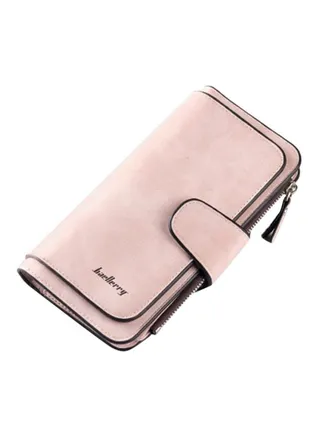 Zip Closure Wallet Beige 