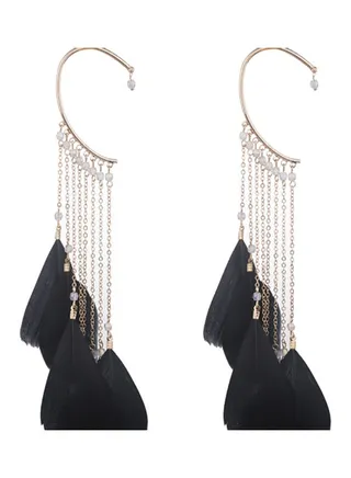 Tassel Detail Dangle Earrings 