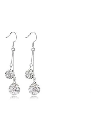 S925 Sterling Silver Long Tassel Drop Earrings 