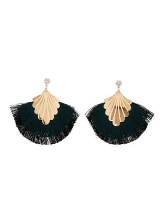 Two Tone Tassel Earrings 