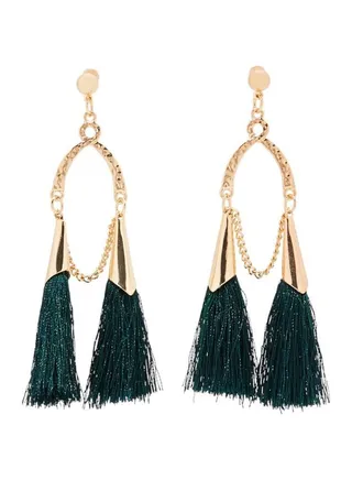 Detailed Tassel Earrings 