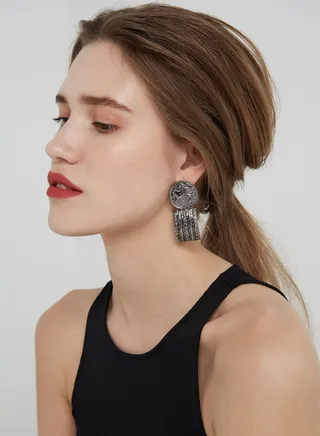 Patterned Dangle Earrings 