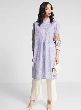 Puff Sleeve Printed Kurti