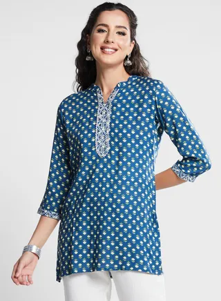 Floral Printed Kurti Top 