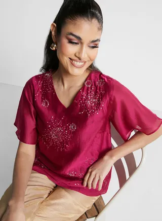 V-Neck Kurti 