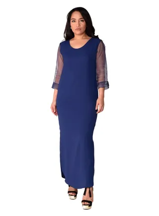 U-Shaped Kurta Electric Blue 