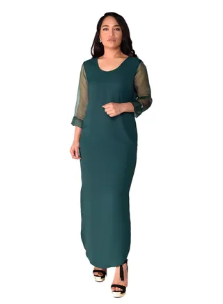 U-Shaped Kurta Emerald Green 