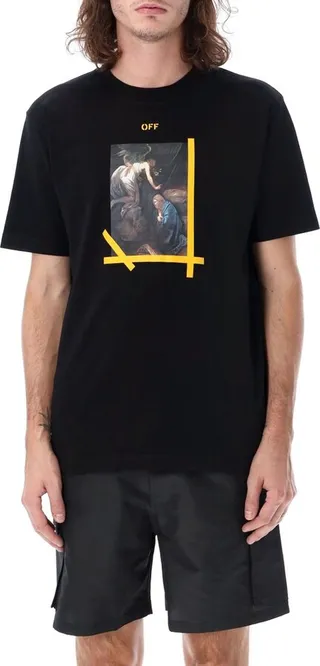 Off-White Arrows Caravaggio Printed Crewneck T-Shirt
