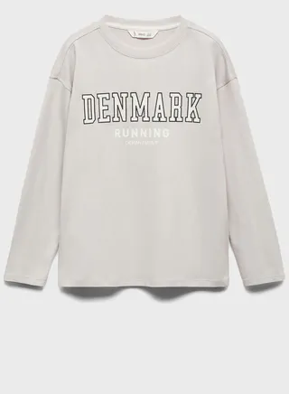 Kids Text Print T-Shirt 