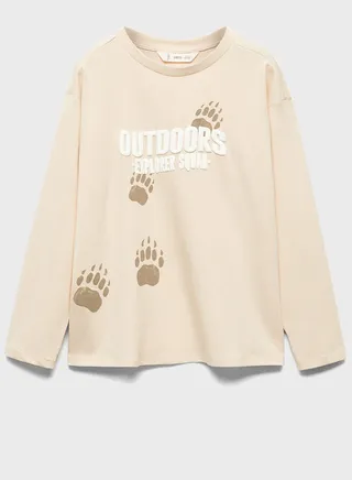 Kids Printed Message T-Shirt 