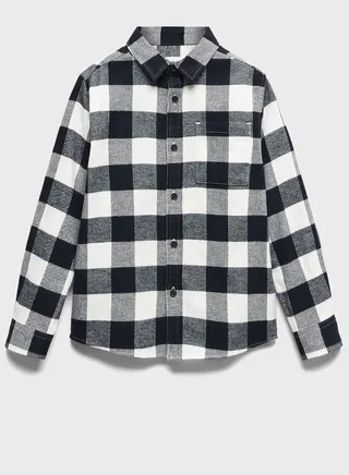Kids Checks Regulalr Fit Shirt 