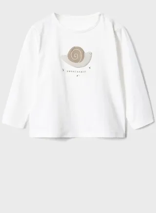 Kids Snail Print T-Shirt 