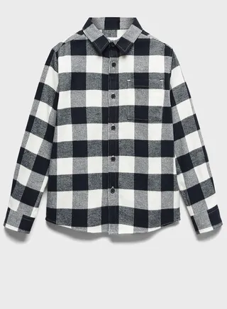 Kids Checks Regulalr Fit Shirt 