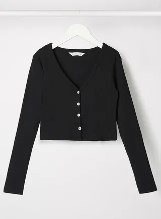 Youth V-Neck Crop T-Shirt 