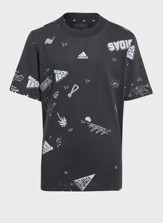 Brand Love Allover Print T-Shirt Kids 