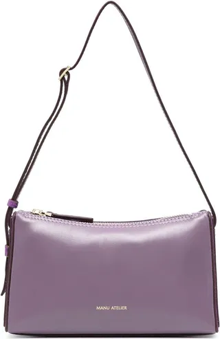 MANU ATELIER- Mini Prisma Leather Shoulder Bag