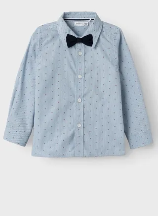 Kids Regular Fit Shirt With Bowtie 