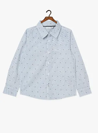 Kids Striped Shirt Blue/White 