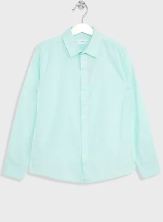 Kids Regular Fit Linen Shirt 