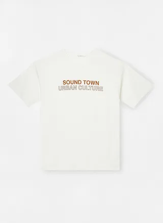 Boys Text Print T-Shirt 