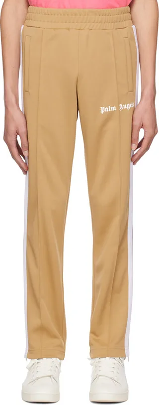 Palm Angels Beige Classic Track Pants