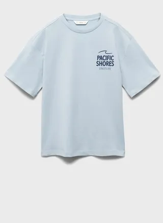 Kids Slogan Crew Neck T-Shirt 