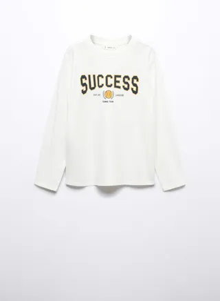 Kids Text Print T-Shirt 